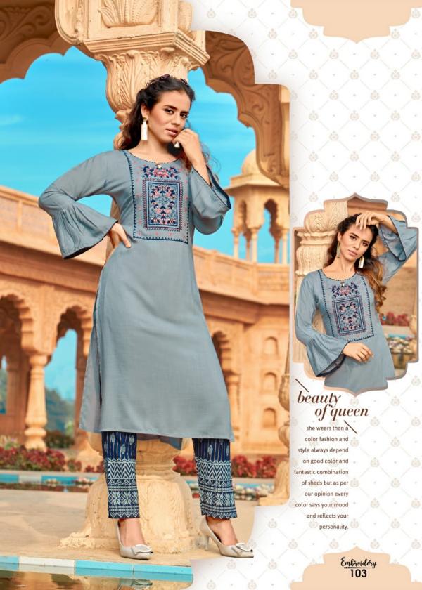 Embroidery-Rayon-Kurti-With-Bottom